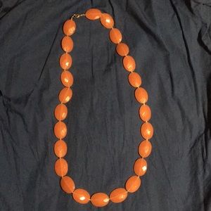 Loft long chunky bead necklace
